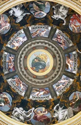 Interior of the Madonna della Ghiara, Reggio Emilia, Italy